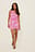 One Shoulder Rouched Mesh Dress