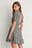 Open Back Gingham Dress