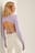 Open Back Rib Lace Detail Top