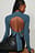 Open Back Ribbed Knitted Sweater