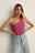 Organic One Shoulder Ribbed Top