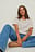 Tee-shirt bio rayé coupe carrée