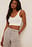 Organic V-Neck Rib Crop Top