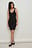 Geripptes Bio-Kleid mit V-Ausschnitt
