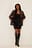 Overlap Mini Satin Skirt