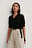 Gemusterter Wickel-Strickpullover
