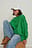 Organische oversized geborsteld sweatshirt