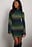 Pattern Knitted Mini Dress