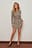 Printed Round Neck Mini Dress