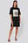 Printed Side Slit Tee Dress