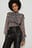 Printed Smock Waist Blouse