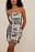 Printed Tight Fit Mini Dress