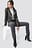 Pu Leather Distressed Biker Jacket