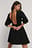Gequilte Mini-Jurk Met Open Rug