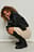 Recycelte Schaft-Stiefel mit Spitzen-Detail