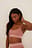 Ribbed Elastic Bikini Top