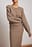 Rib Knitted Shoulder Pad Cardigan