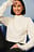 Ribb Knitted High Neck Sweater