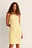 Geripptes Neckholder-Minikleid