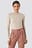 Ribbed High Neck Knitted Sweater