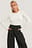 Gerippter Rundhals-Strickpullover