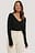 Ribbed Long Sleeve V-Neck Top