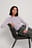 Gerippter Rundhals-Strickpullover
