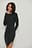 Ribbed Slit Dress