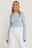 Ribbed Trumpet Sleeve Top