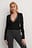 Ribbed Wrap Lace Detail Top