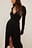 Ribbed Wrap Midi Dress