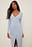 Ribbed Wrap Midi Dress