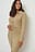 Rouched Button Detail Dress
