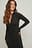 Rouched Button Detail Midi Dress