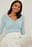Rouched Lace Detail Rib Top