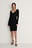 Rouched Ribbed Button Dress
