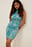Rouched Shiny Mini Dress