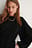 Round Neck Belted Flowy Top