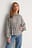 Blus med rund hals