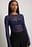 Round Neck Fitted Mesh Top
