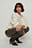 Recycelter Rundhalsausschnitt Strickpullover