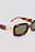 Rounded Slim Frame Acetate Sunglasses