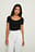 Scoop Neck Short Sleeve Babylock Top