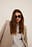 Kantige Eckige Recycelte Sonnenbrille