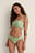 Culotte bikini brésilienne brillante à cordon