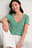 Recyclé cardigan à manches courtes en maille