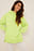 Oversized hoodie met zijsplit