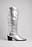 Silberne Cowboystiefel
