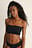 Smocked Flounce Bandeau Top