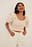 Smocked Short Puff Sleeve Top